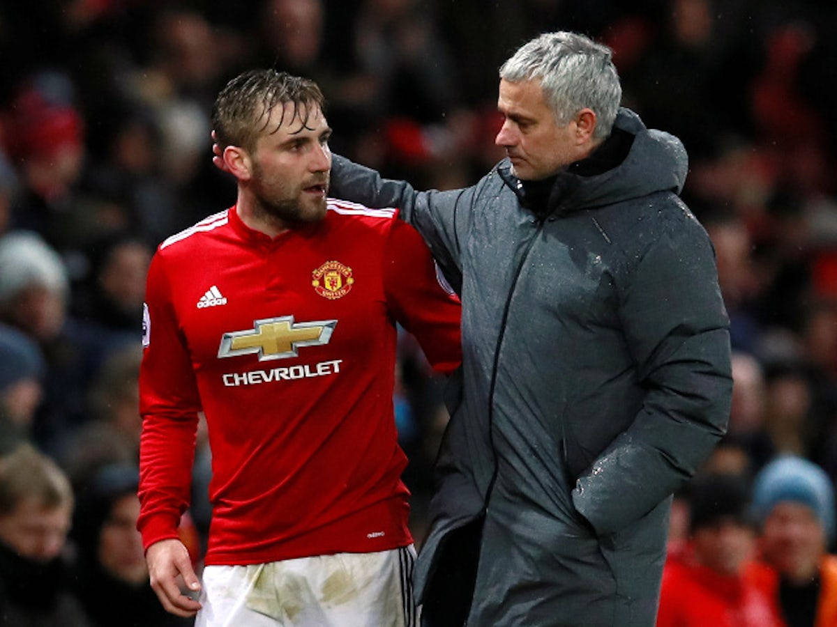 Jose Mourinho Consoling Luke Shaw Background