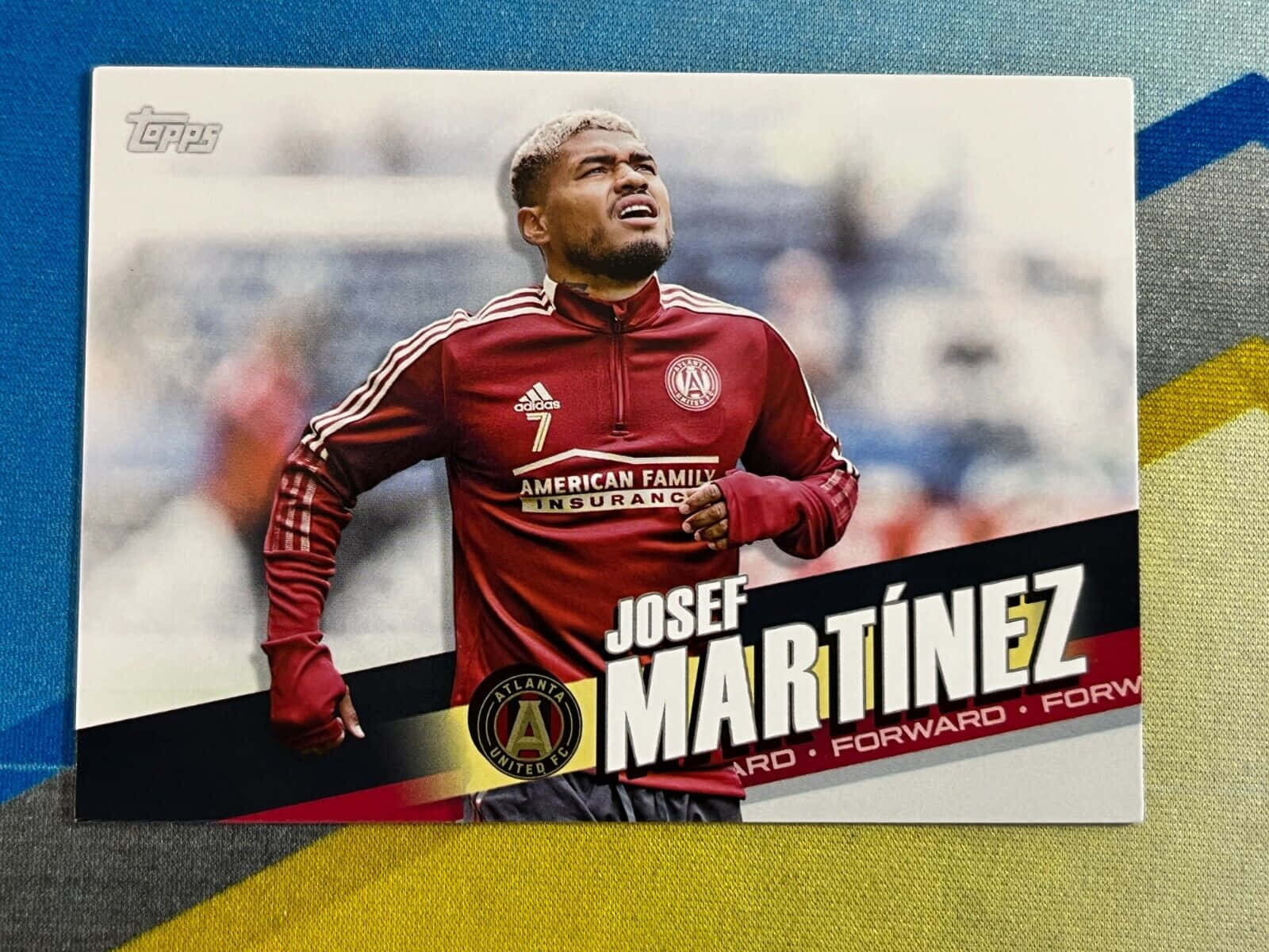 Josef Martinez, Renowned Venezuelan Footballer Topps Collectible Card Background