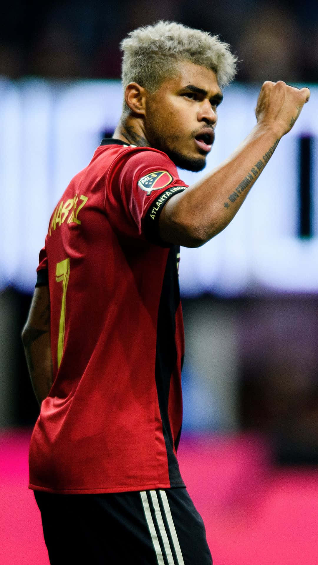 Josef Martinez, The Star Striker In Action Background