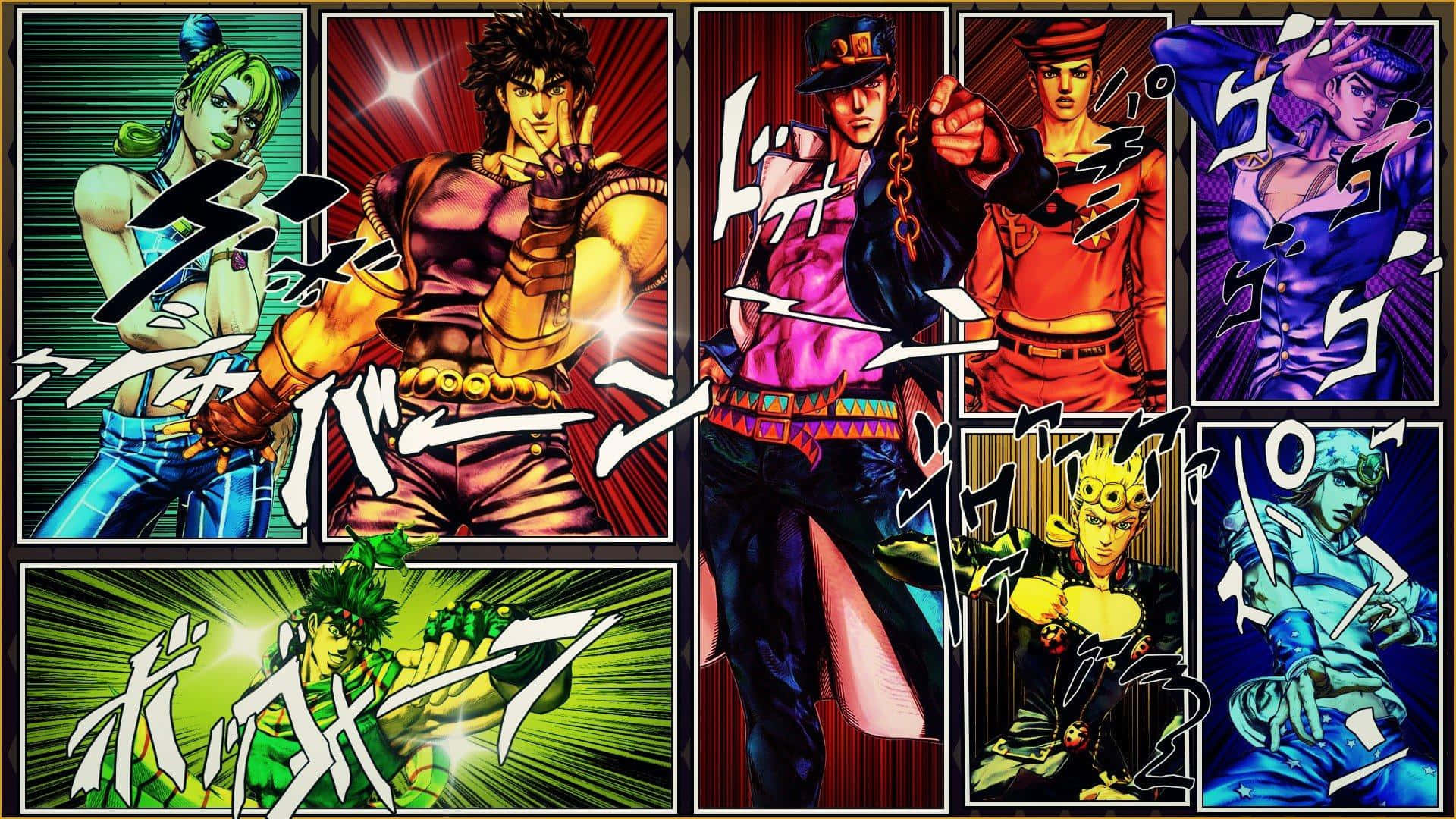 Joseph Joestar In Action Background