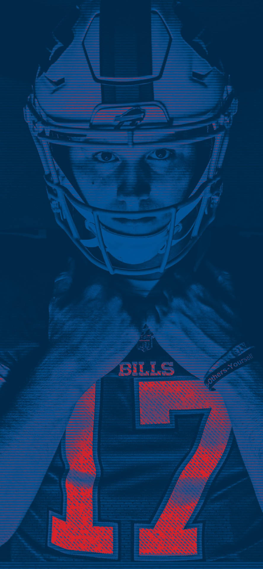 Josh Allen 17 Bills Background