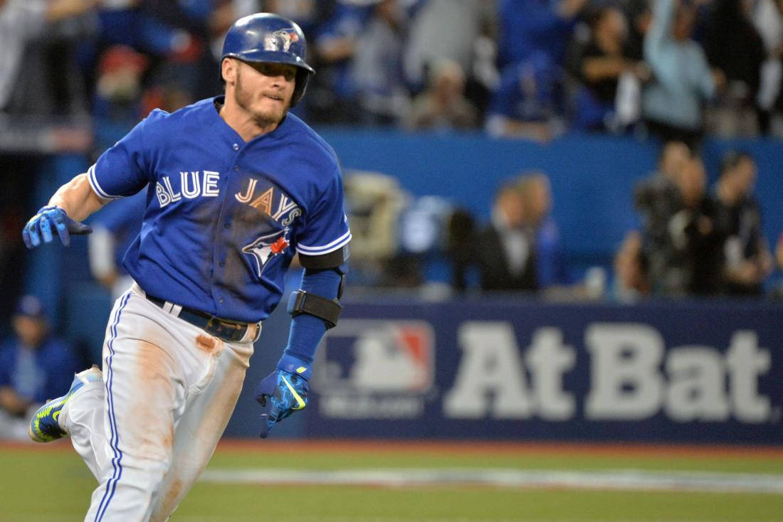 Josh Donaldson With Dirt On Jersey