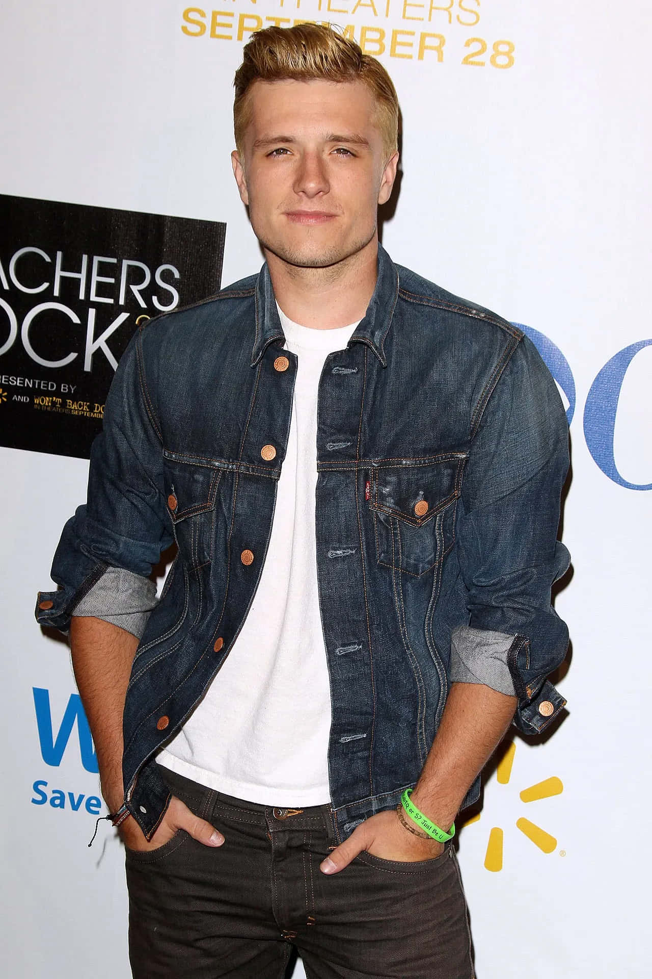 Josh Hutcherson Denim Jacket Event Appearance