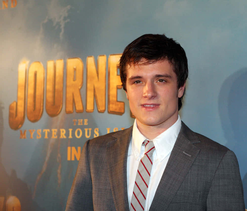 Josh Hutchersonat Journey Movie Premiere Background