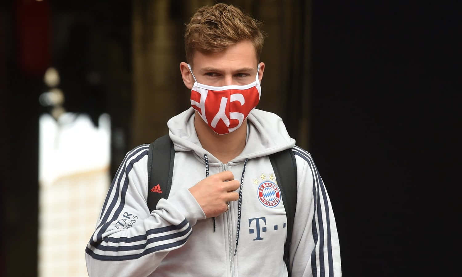Joshua Kimmich Wearing F C Bayern Mask Background
