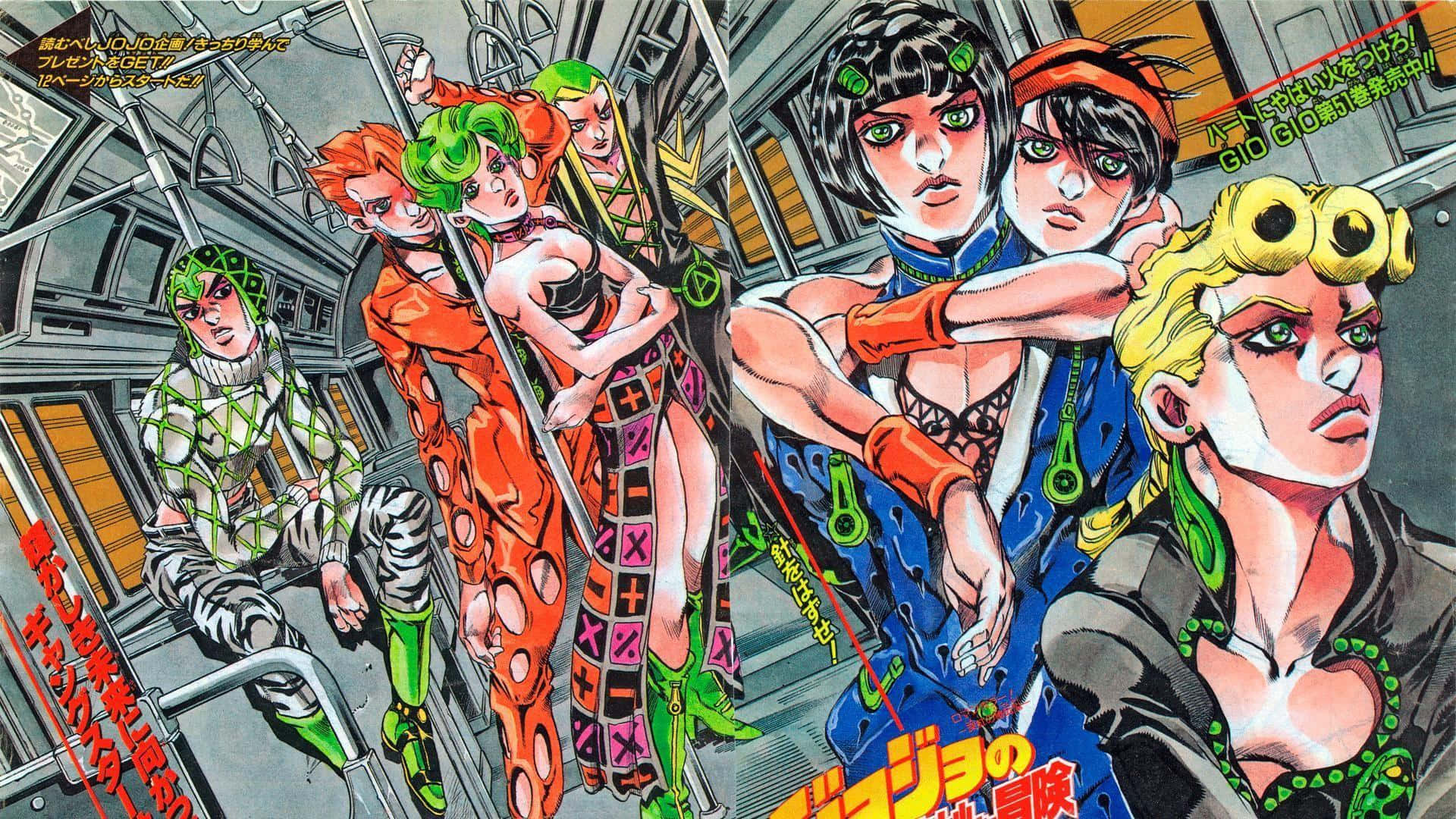 Jotaro And Dio, Two Rivals At The Center Of The Legendary Jojo Manga Background