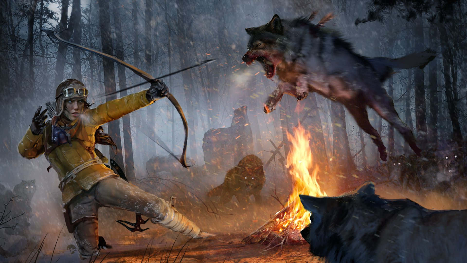 Journey Deep Into The Siberian Wilderness And Uncover The Secret Of The Everlasting Life In Rise Of The Tomb Raider. Background