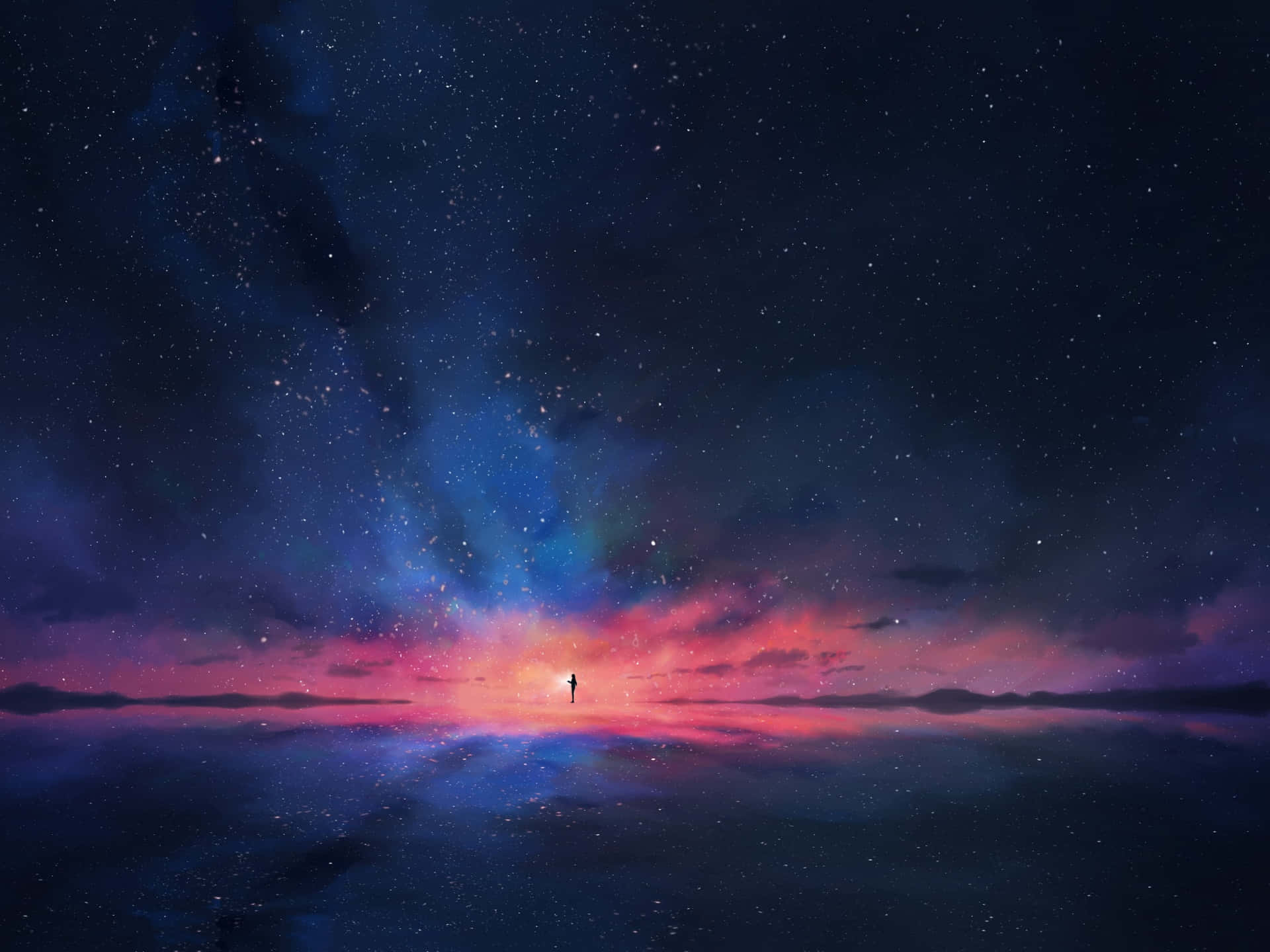 Journey Into The Minimalist Space Background