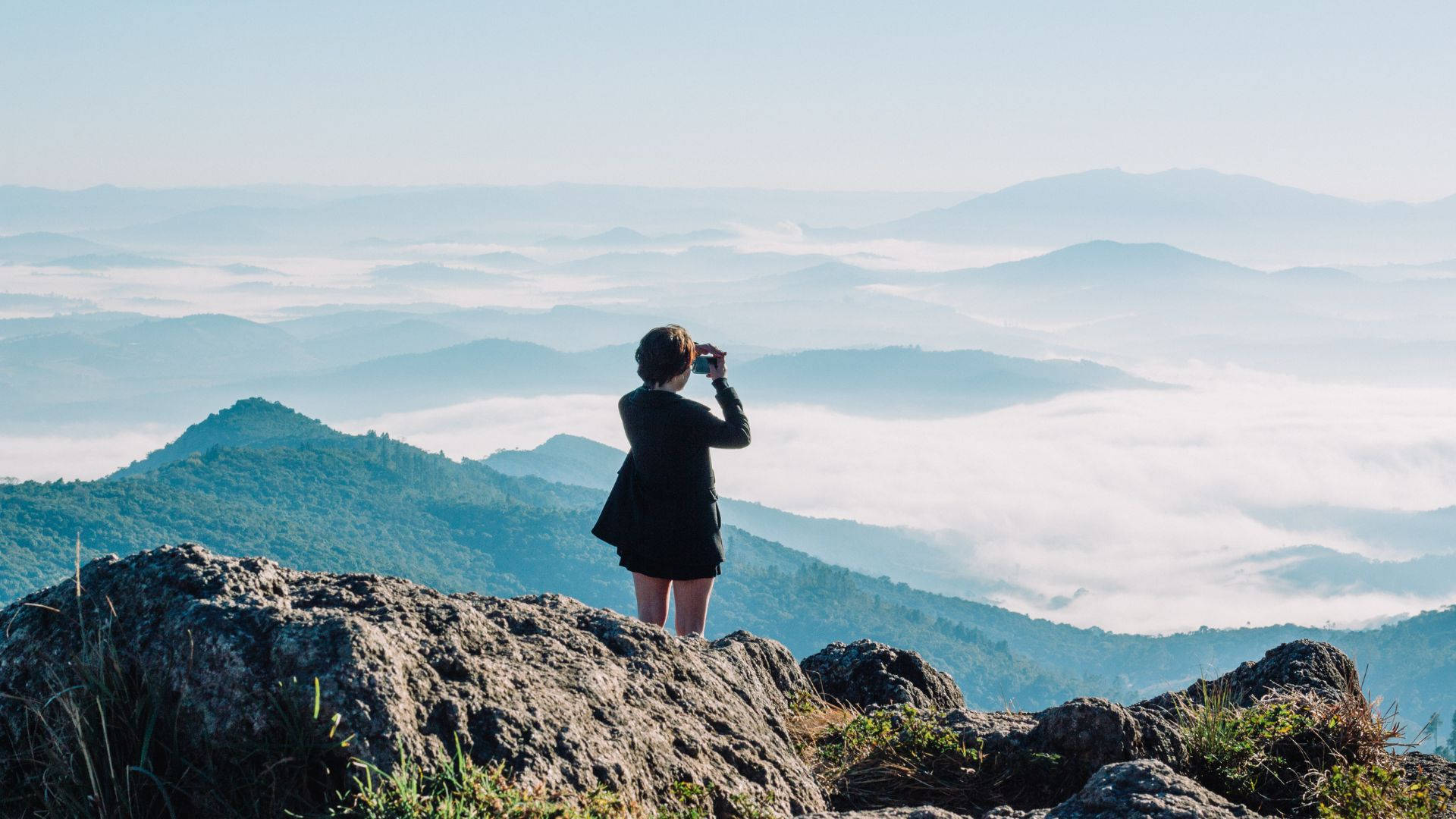 Journey Of A Girl Using Telescope