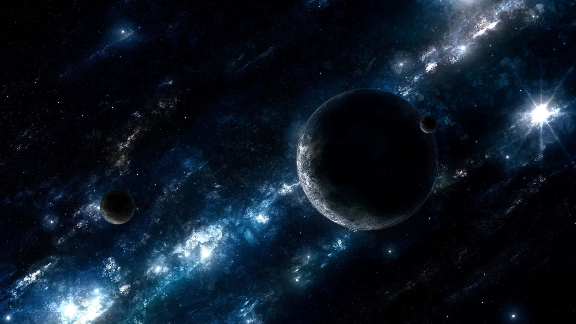 Journey Through Animated Space Background