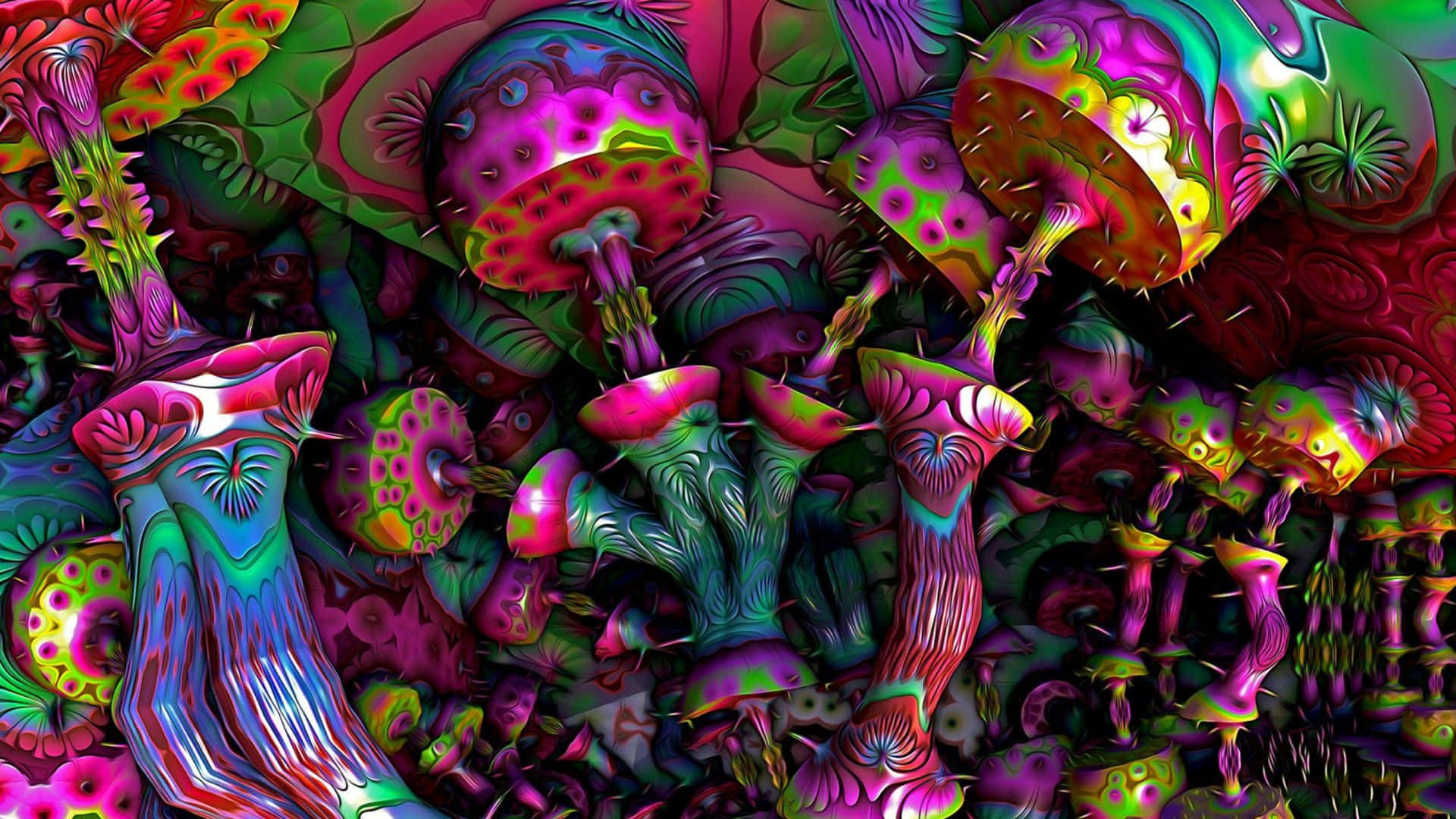 Journey Through Colors - Psychedelic Art Masterpiece Background