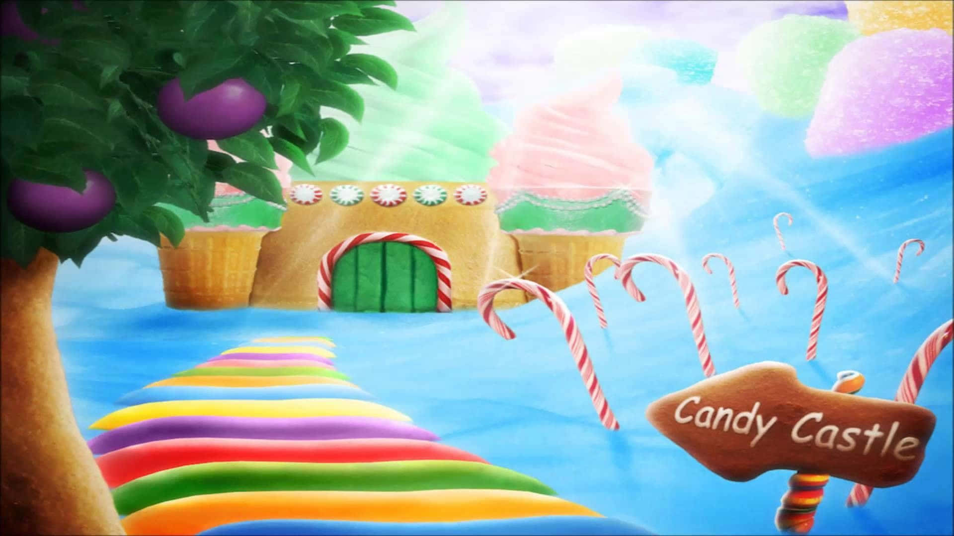 Journey Through The Magical World Of Candy Land! Background