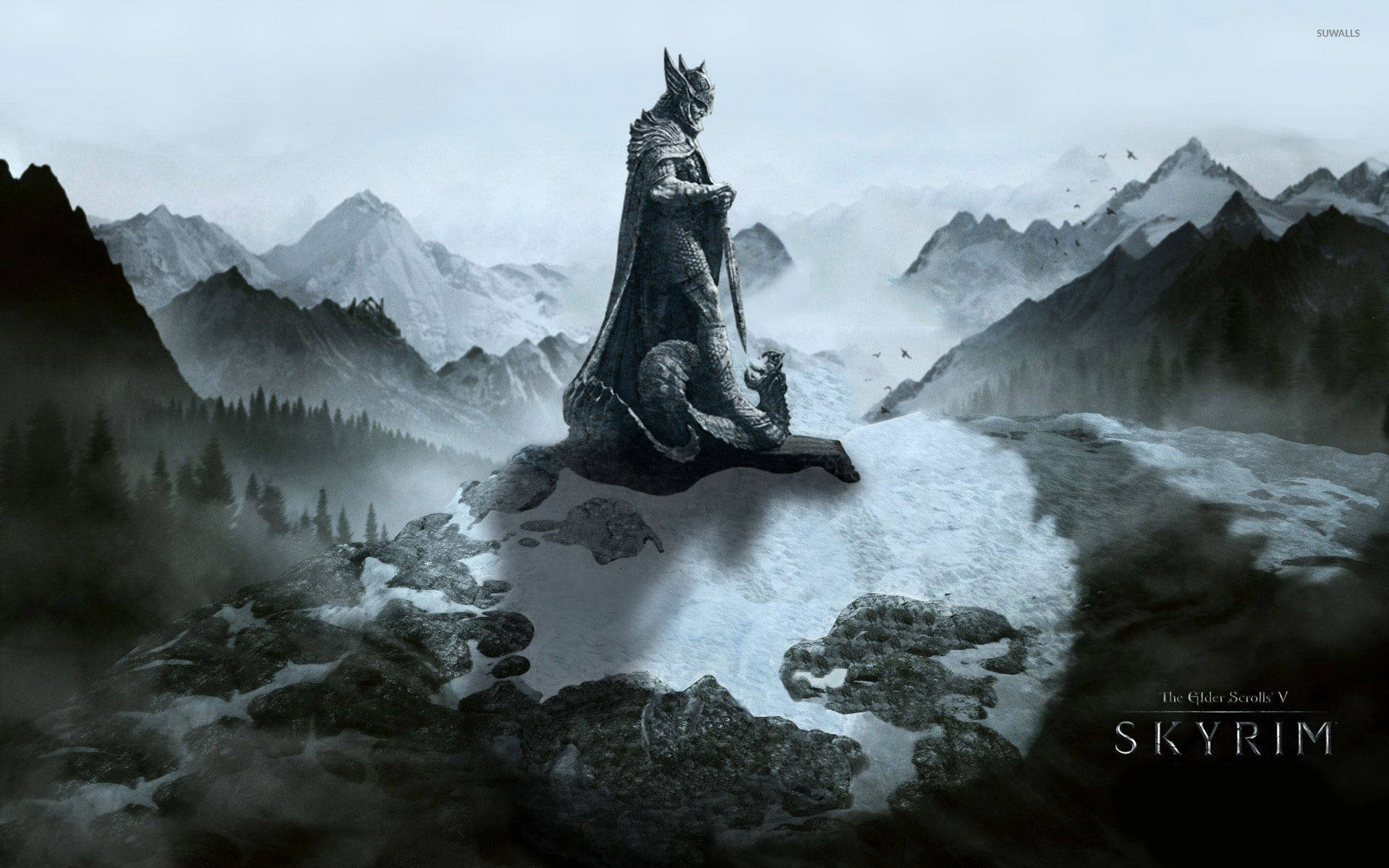 Journey Through The Northern Most Reaches Of Tamriel In The Elder Scrolls V: Skyrim Background