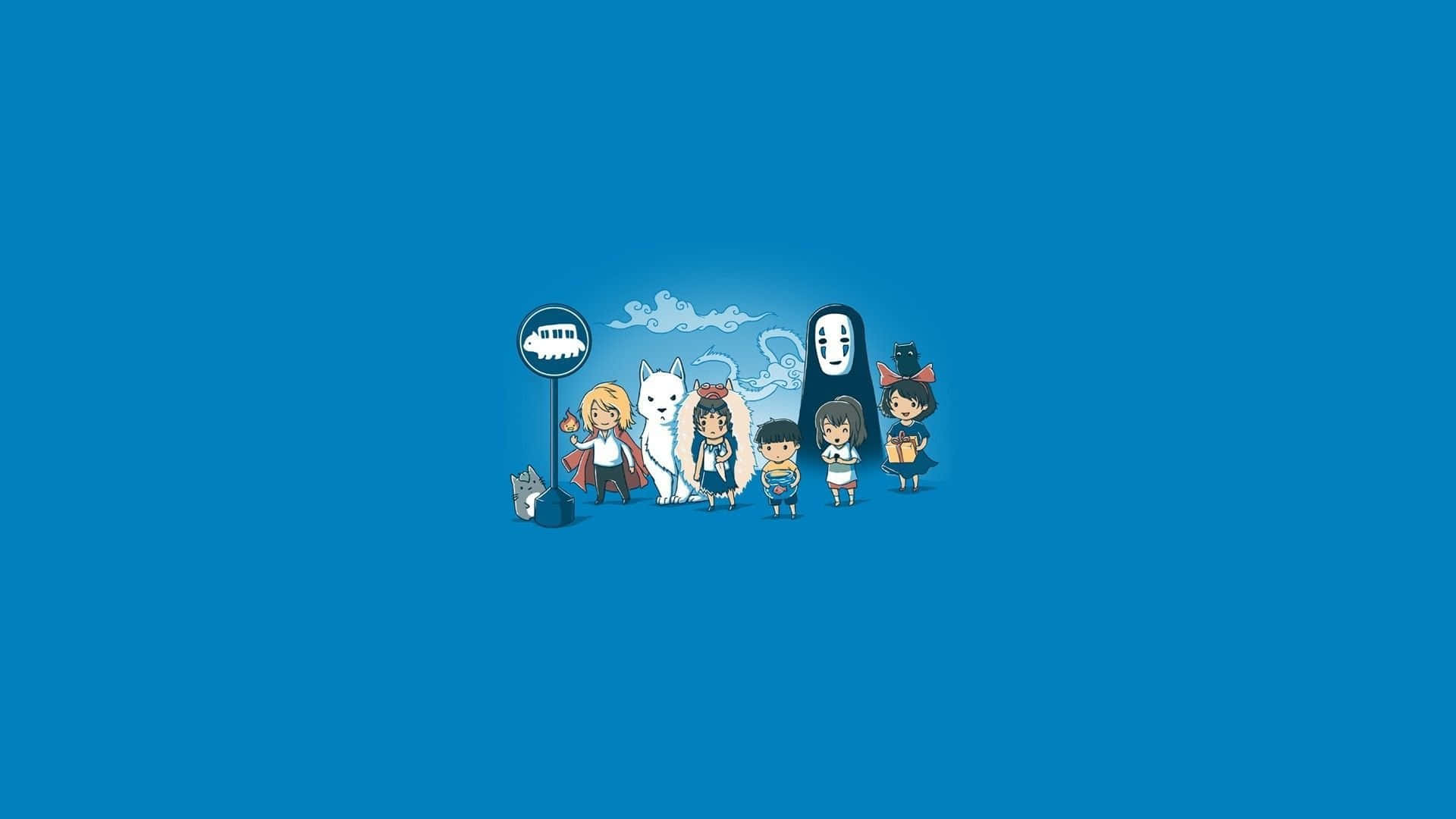 Journey Through The Spirit World With Spirited Away Minimalist Background