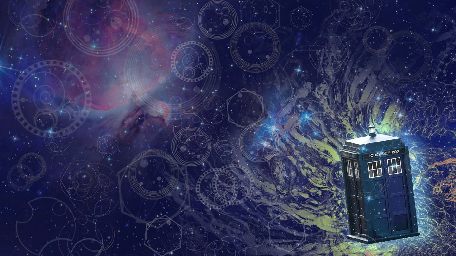 Journey Through Time And Space In The Tardis Background