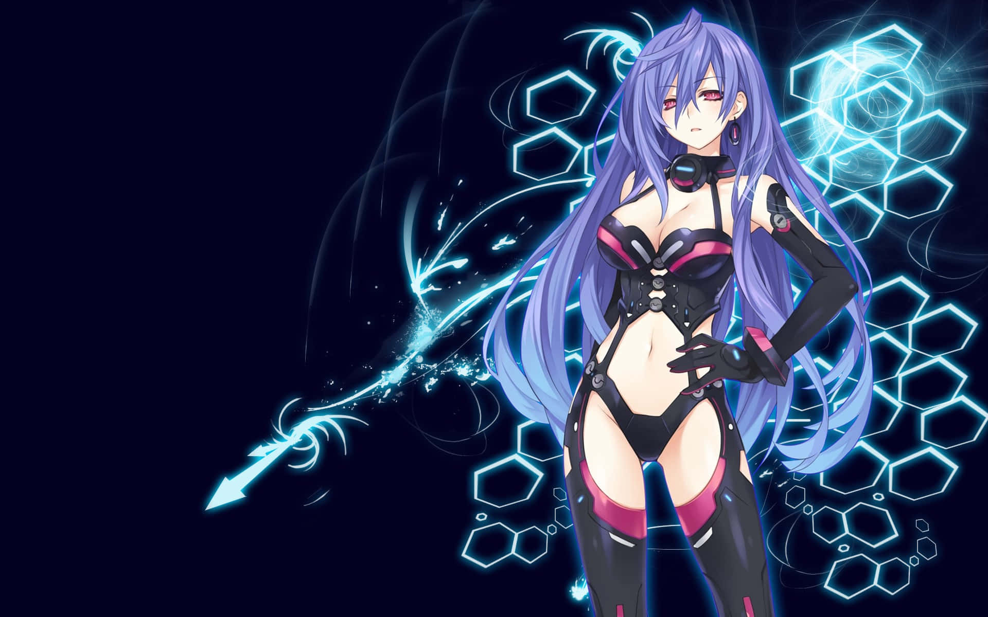 Journey With Neptune And Her Friends In The World Of Hyperdimension Neptunia Background