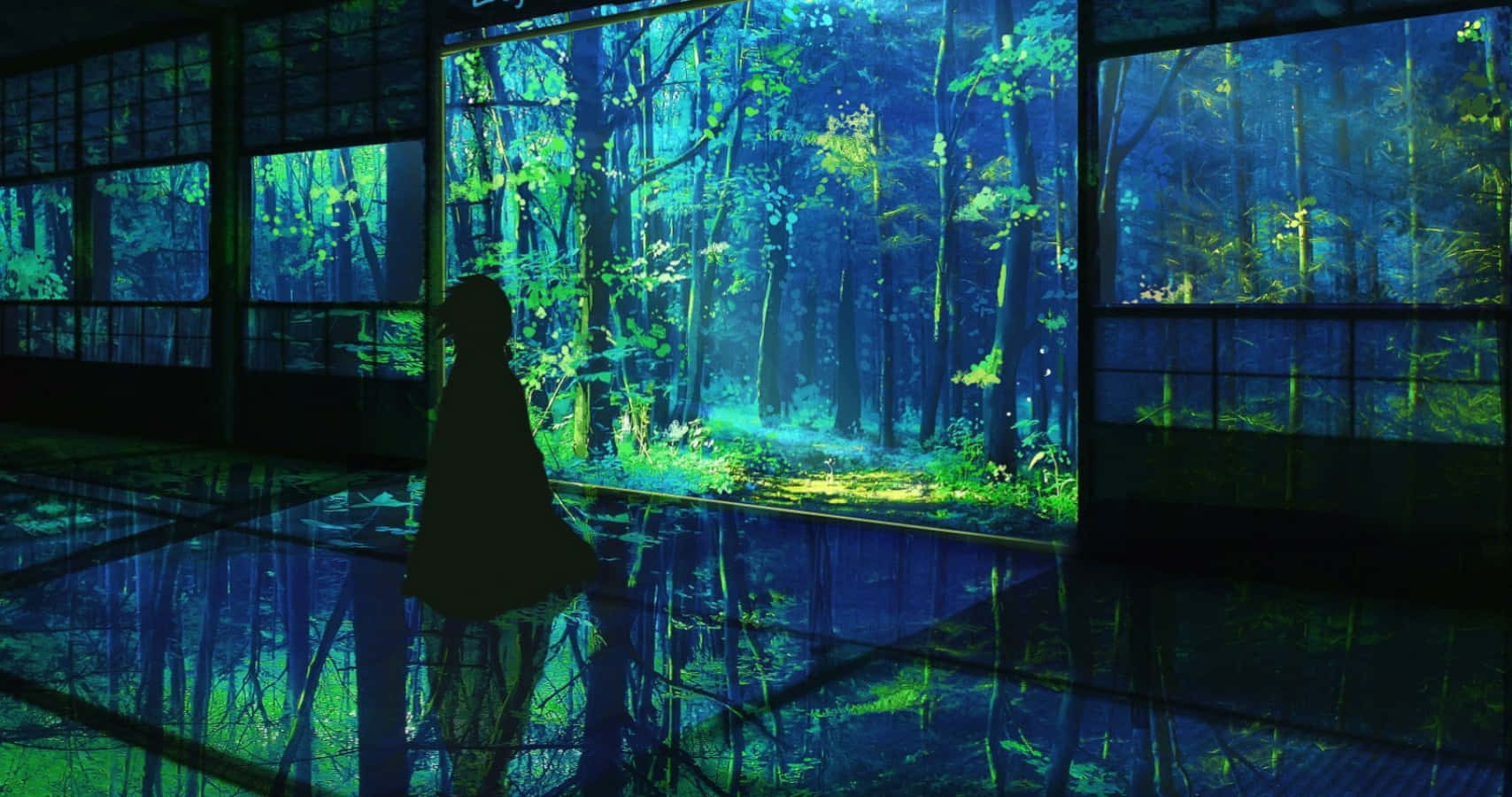 Journeying With Tanjirou To The Mountain Of Demons Background