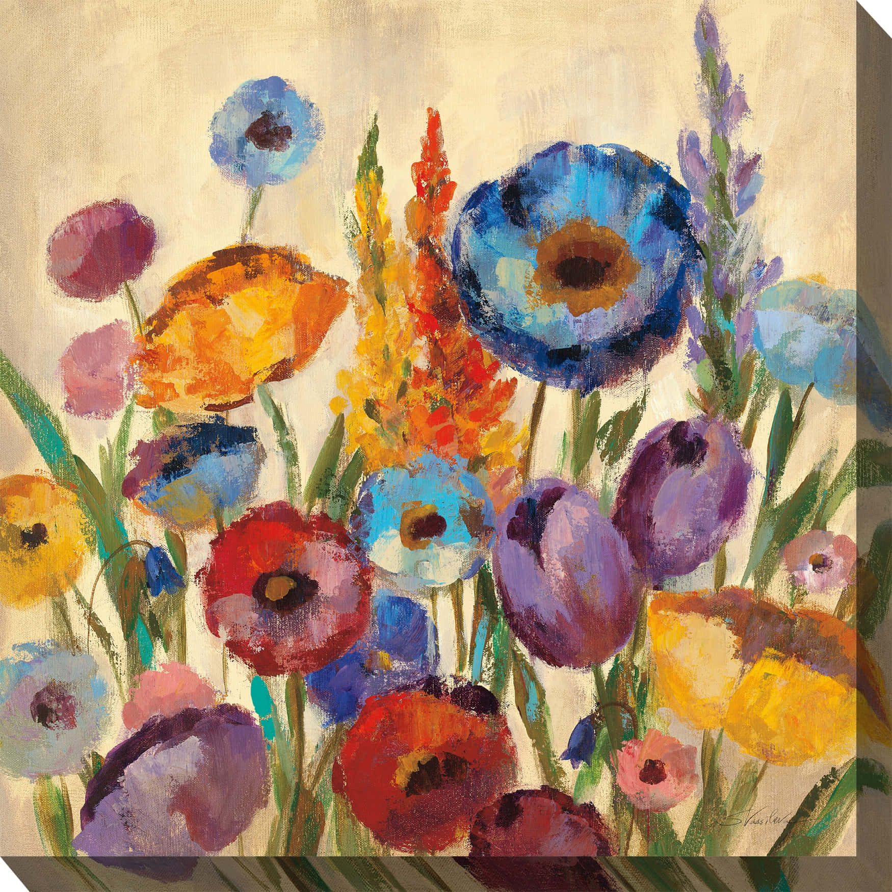 Jovial Flower Painting Background