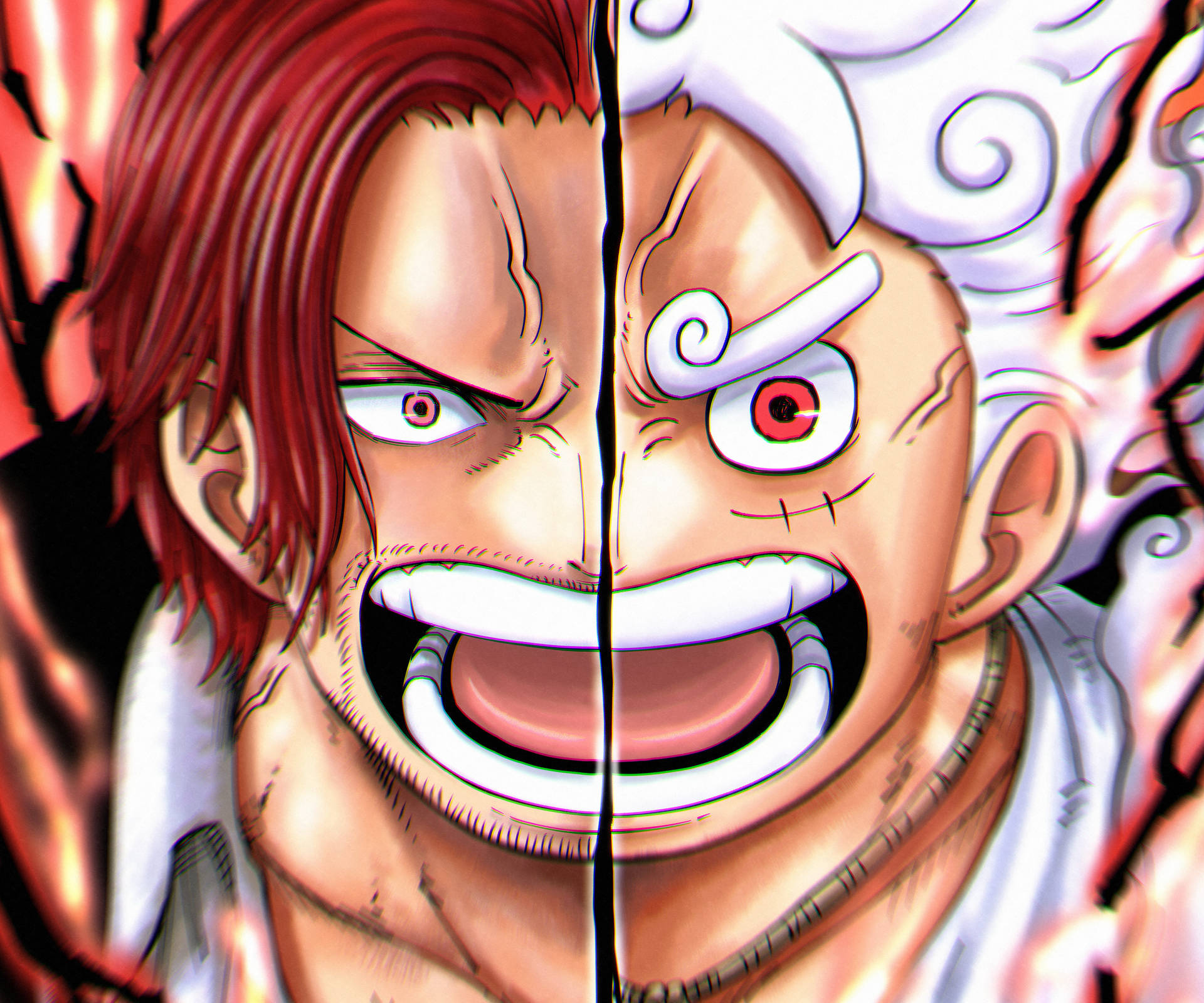 Joy Boy Luffy Side By Side Deck Background