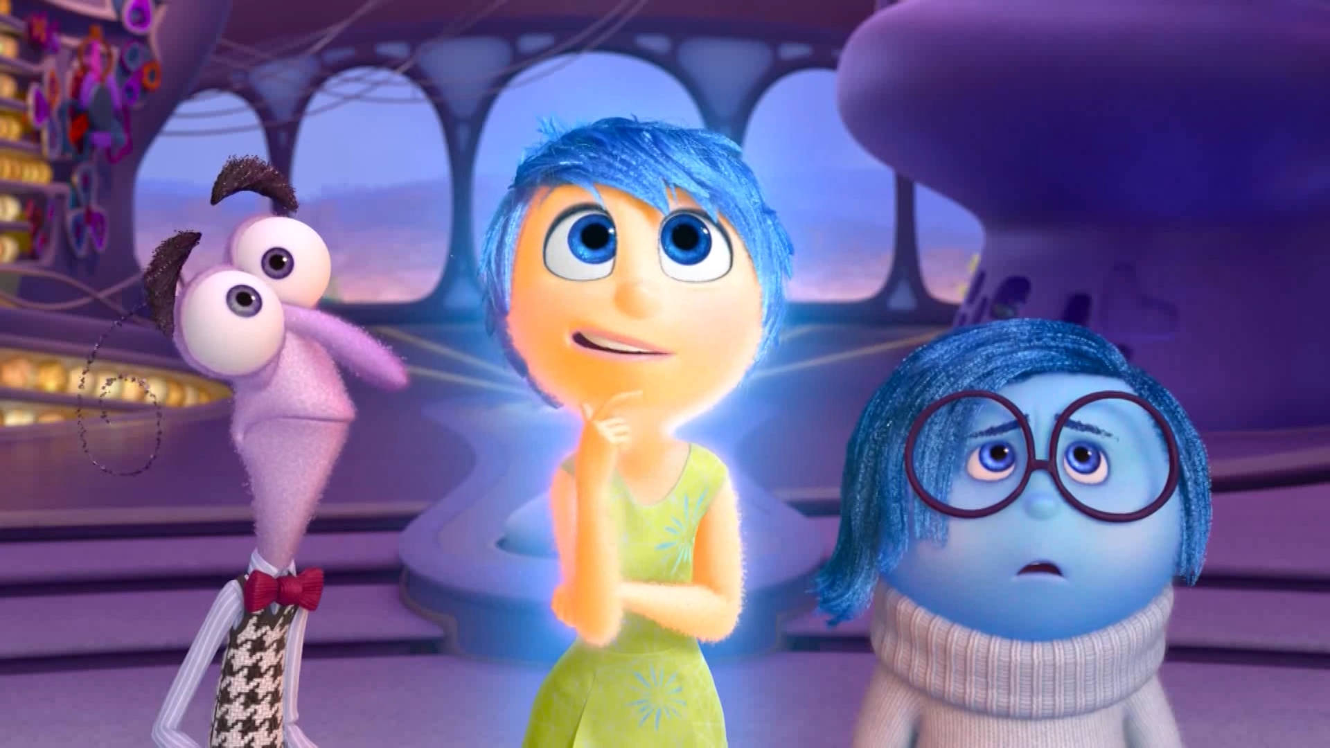 Joy With Fear Sadness Inside Out Background