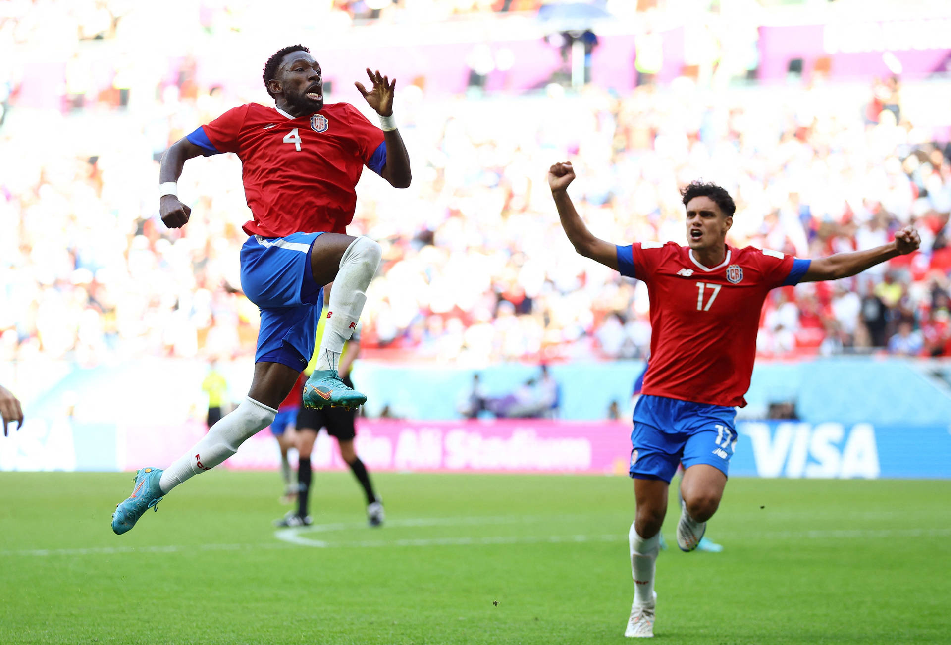 Joyful Costa Rica National Football Team Background