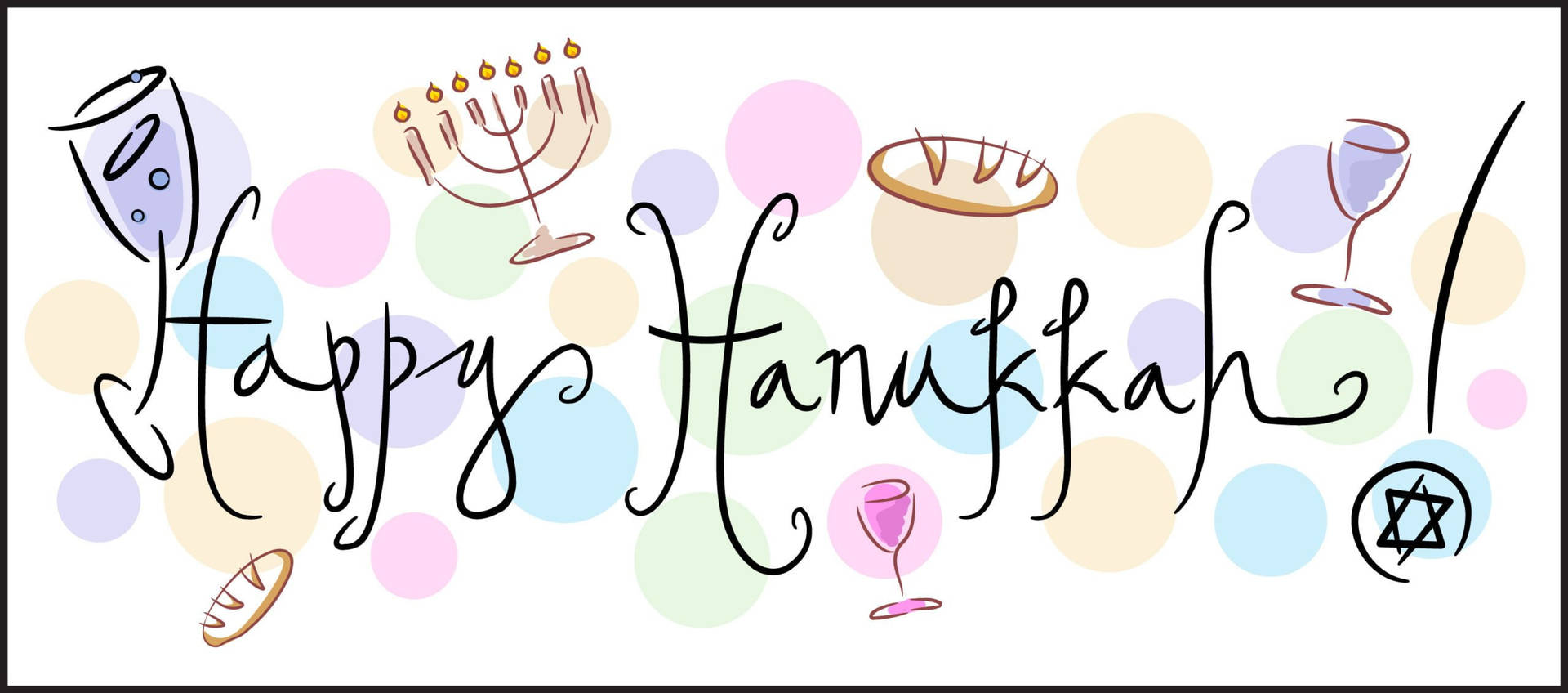 Joyful Hanukkah Celebration With Exquisite Aesthetic Background