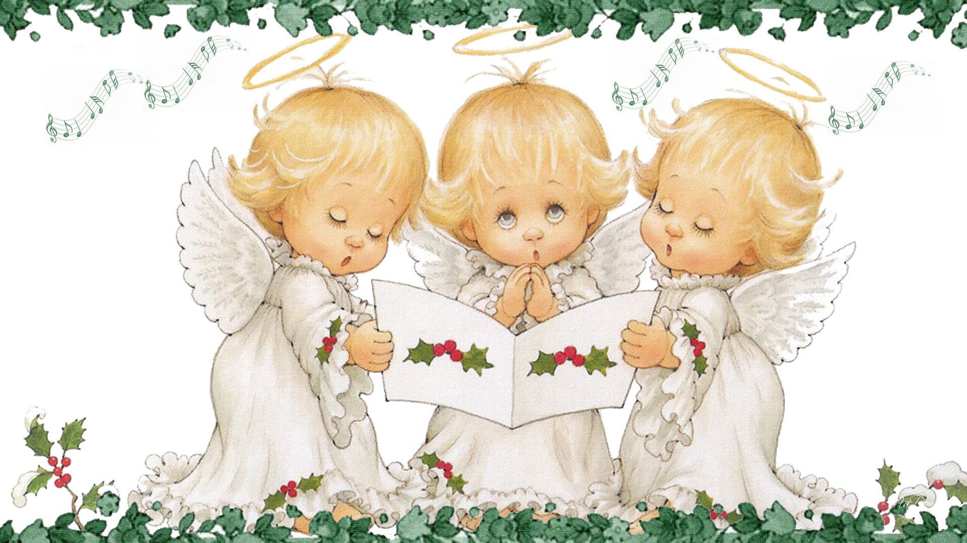 Joyful Harmony - Singing Christmas Angels Background