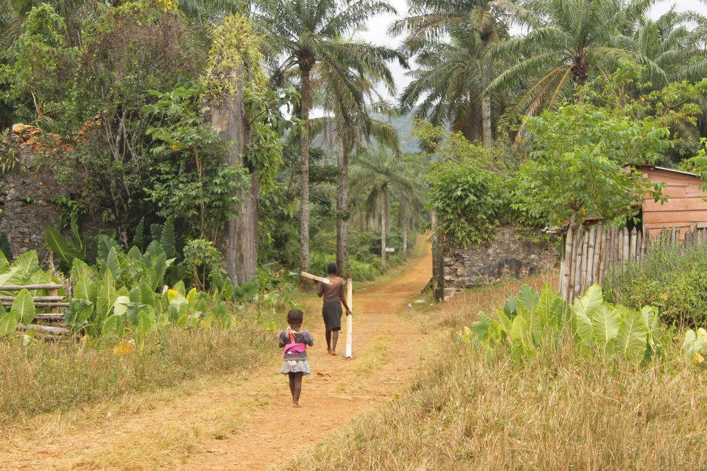 Joyous Children Playing In Sao Tome And Principe