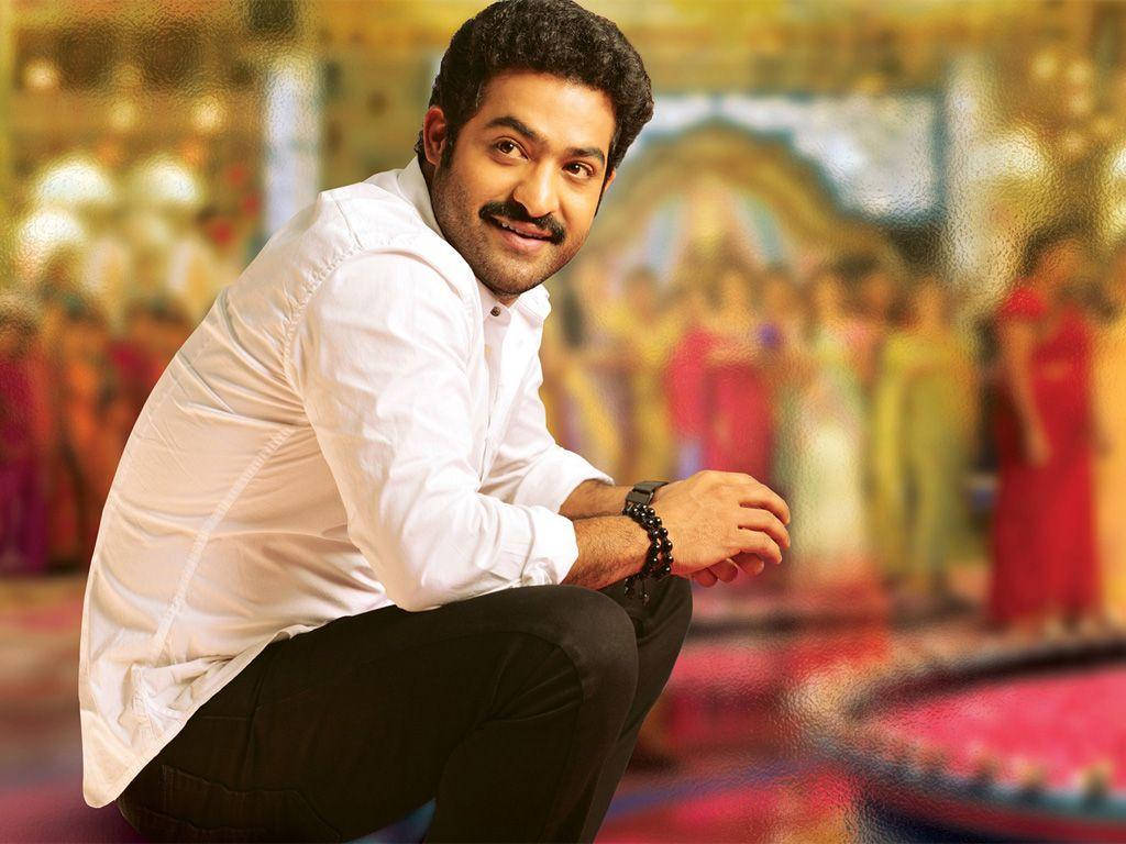 Jr Ntr In Simple White Shirt Background