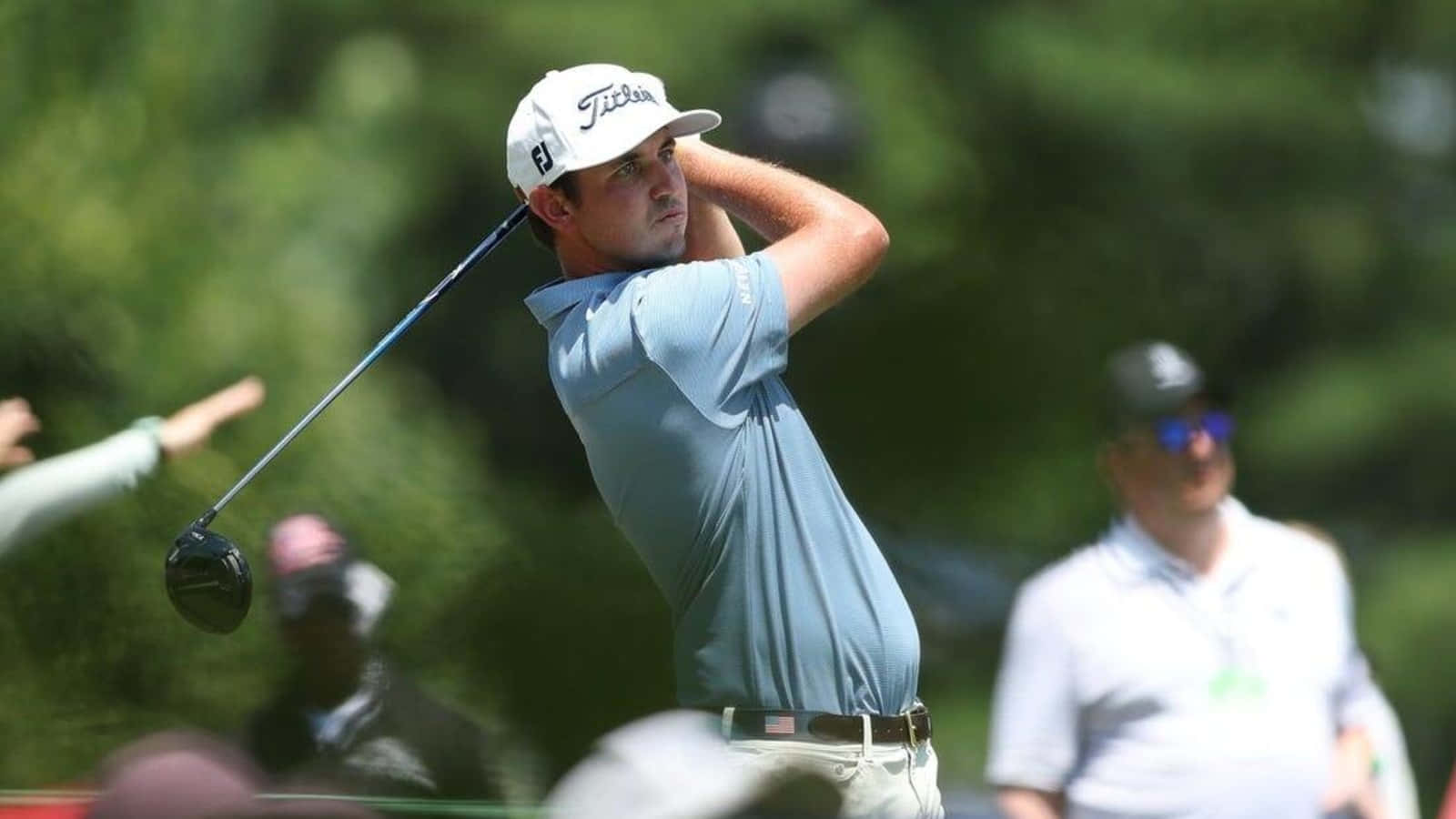 Jt Poston In Action On The Golf Course Background