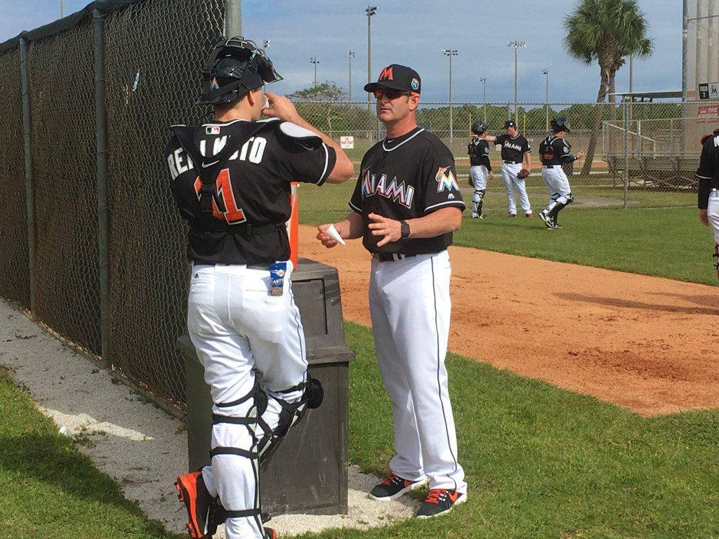 Jt Realmuto And Teammate Talking Background