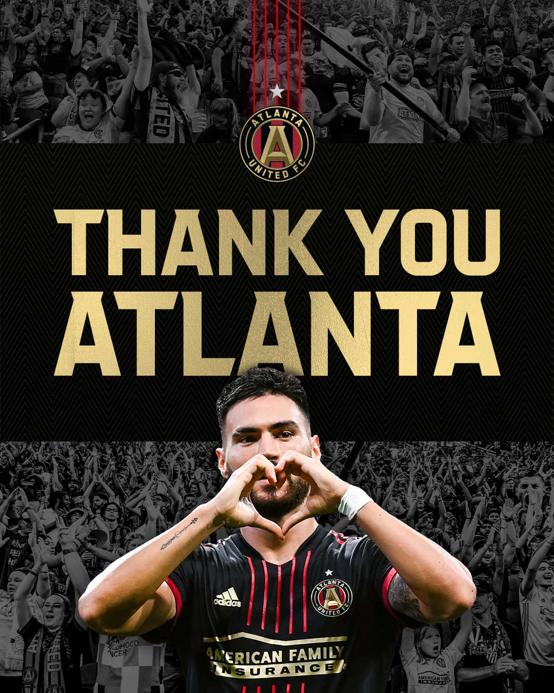 Juanjo Purata Thank You Atlanta United Fc Poster Background