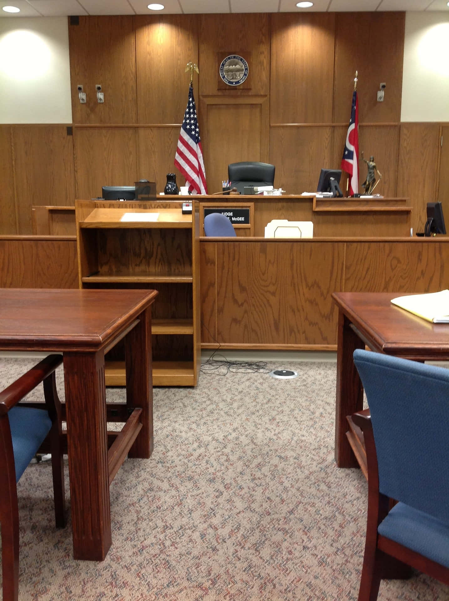 Judicious Courtroom Of America Background