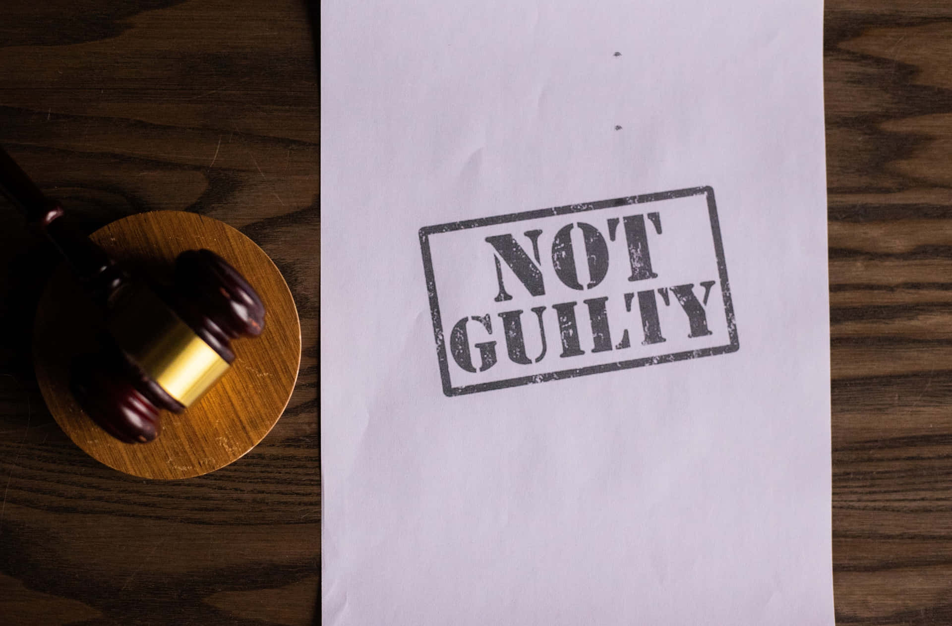 Judicious Not Guilty Verdict Background