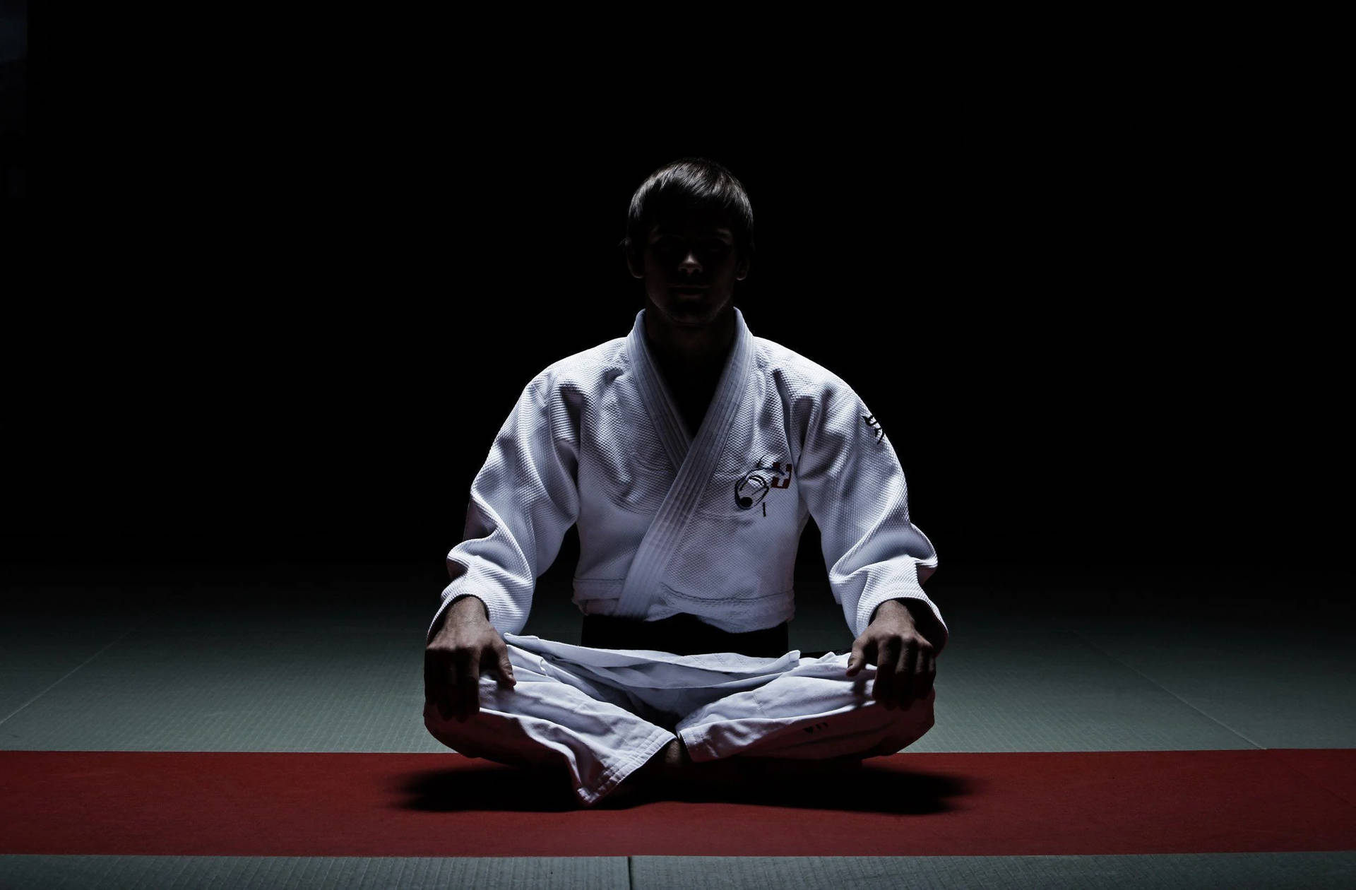 Judo In The Dark Background