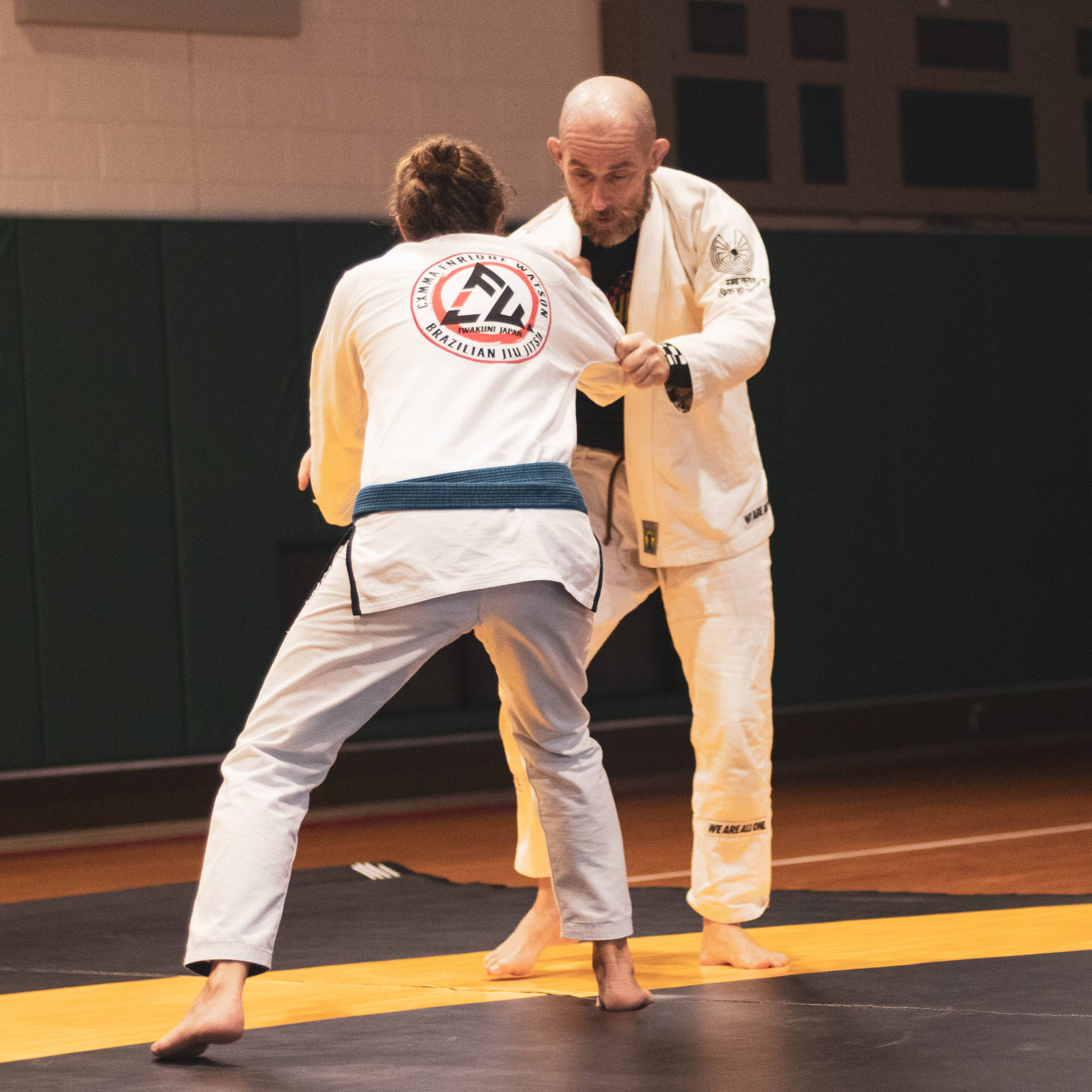 Judo Teacher And Student