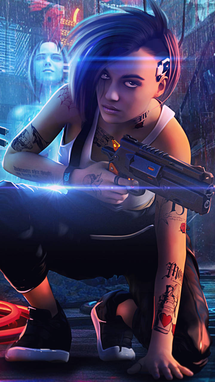 Judy Alvarez In Cyberpunk 2077 For Android Background