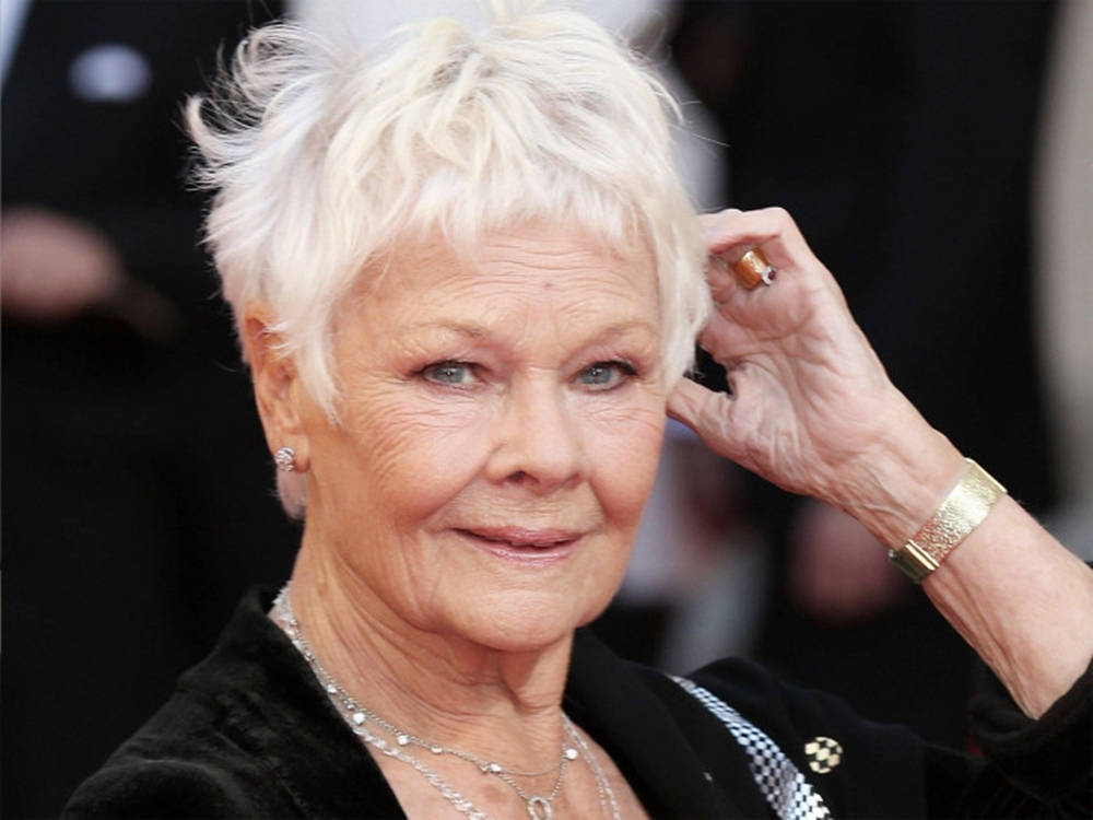 Judy Dench Short White Hair