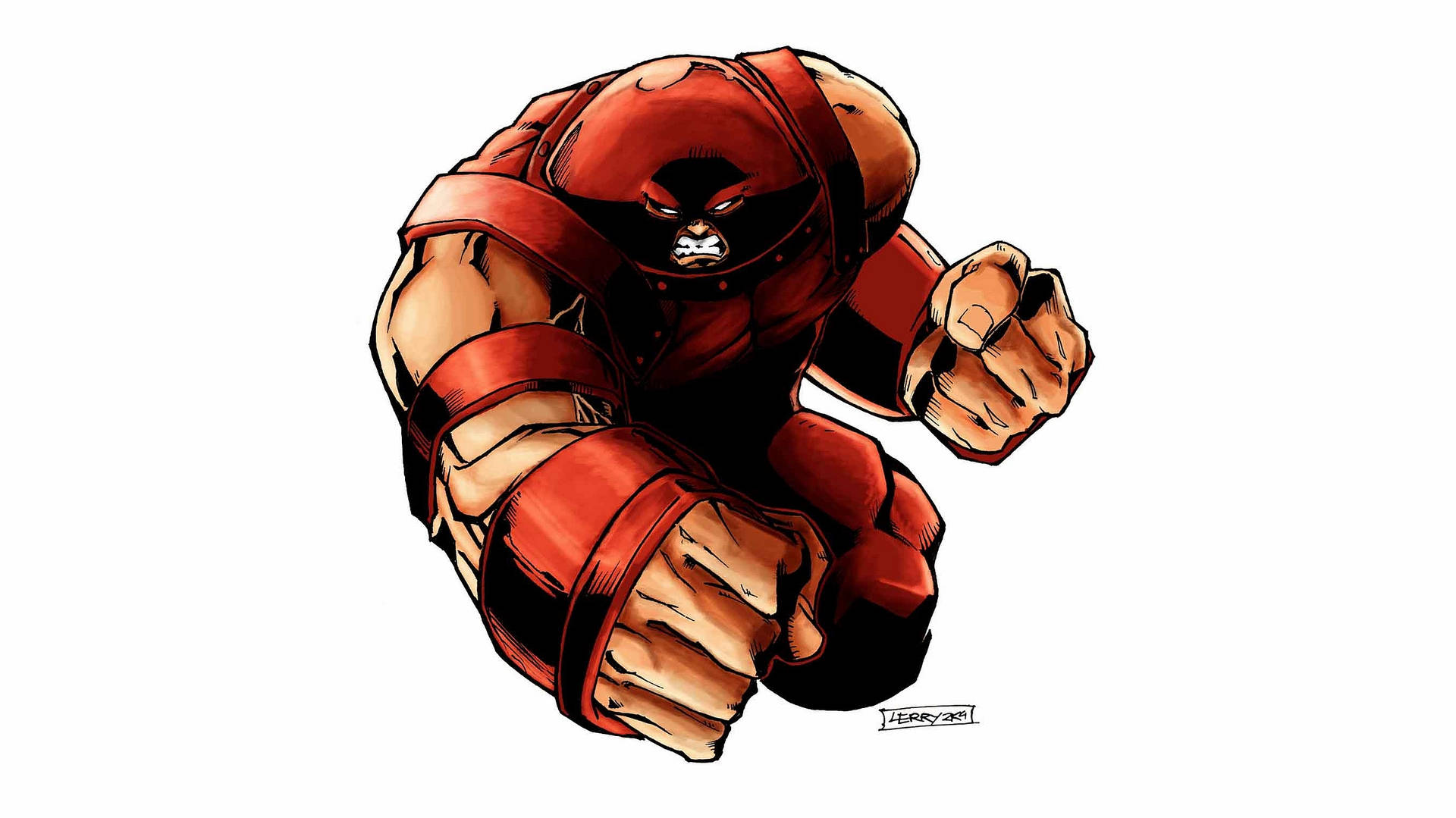 Juggernaut Red Armor Background