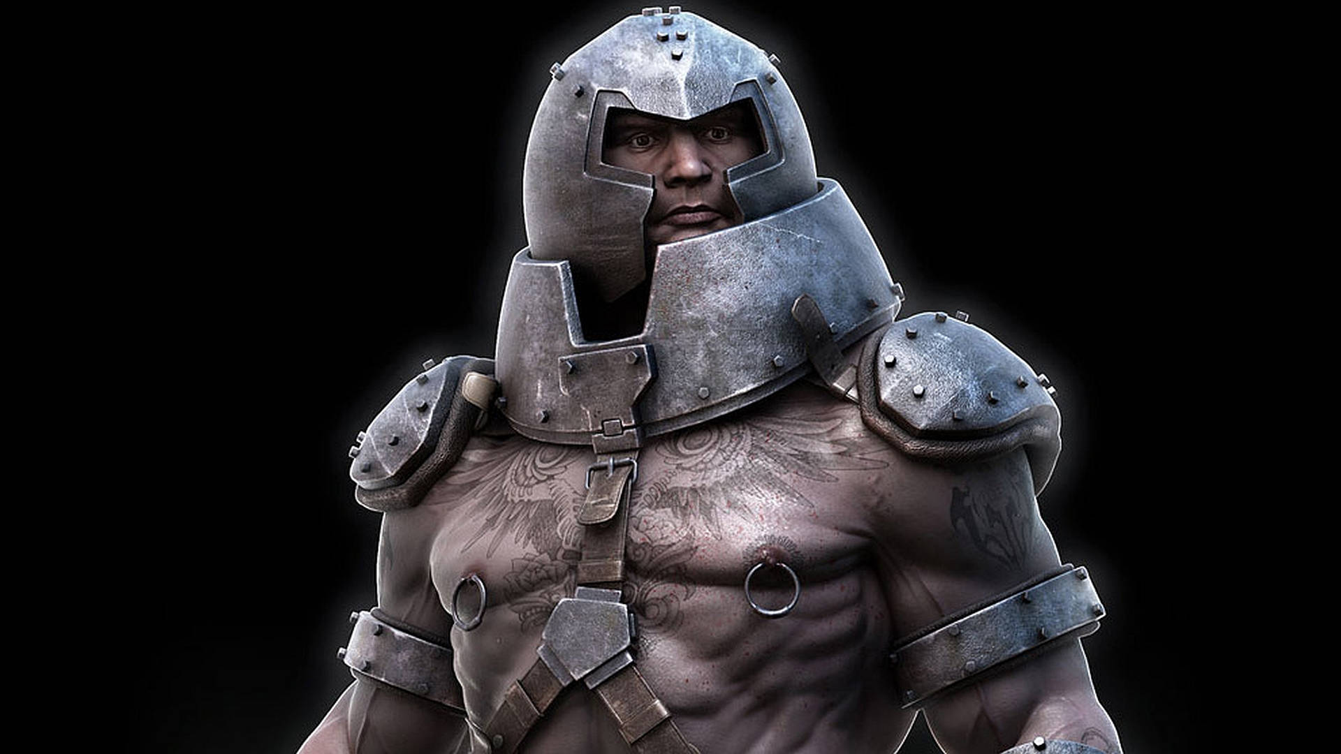 Juggernaut Silver Armor Background