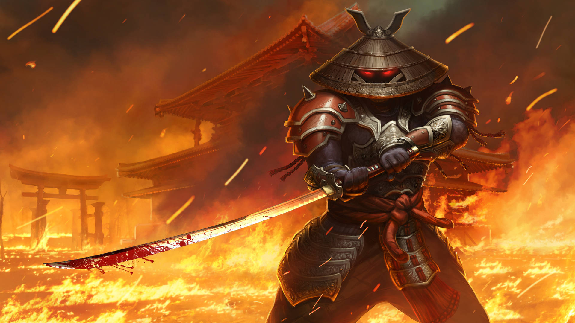Juggernaut Wars Samurai Warrior Background