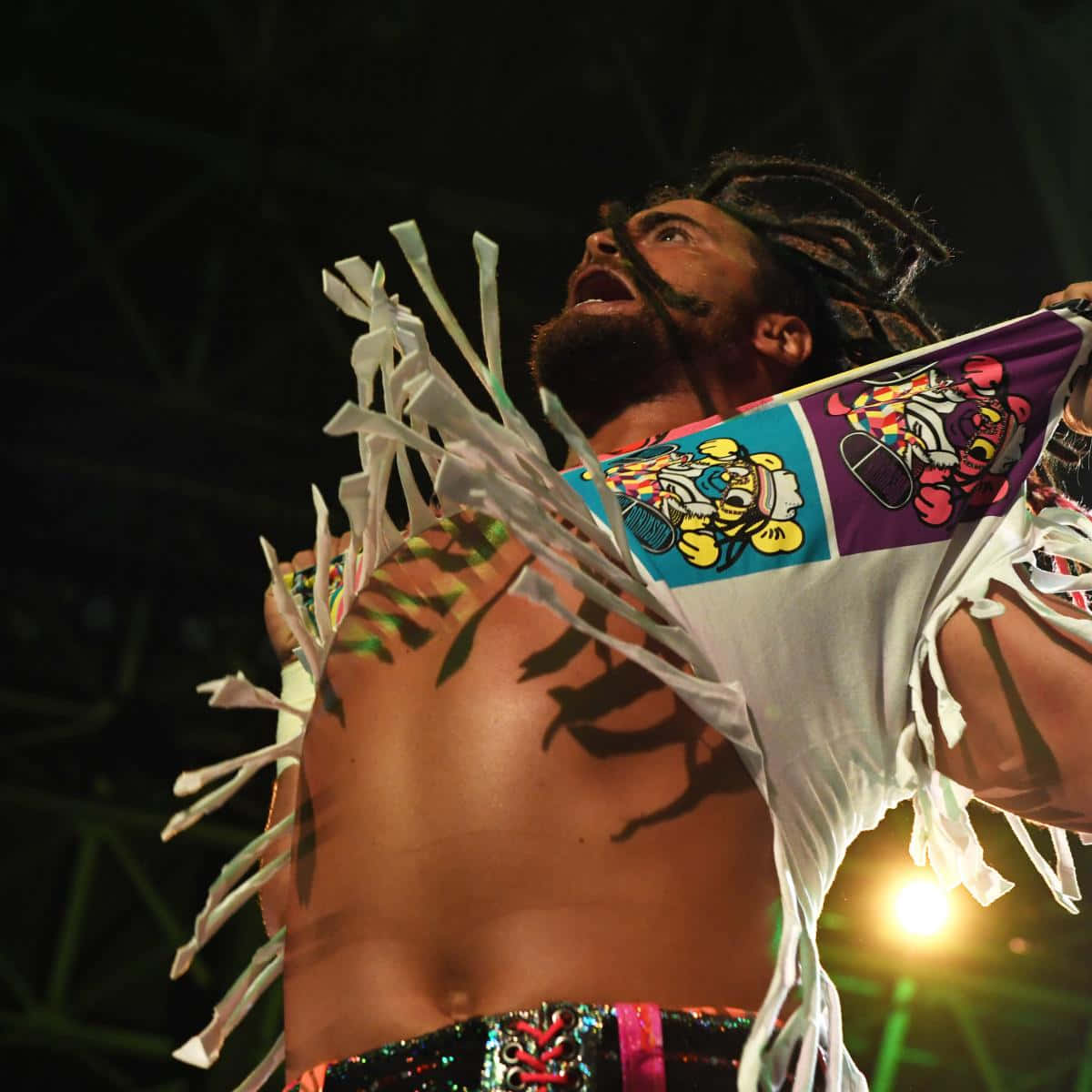 Juice Robinson Holding Attire Background