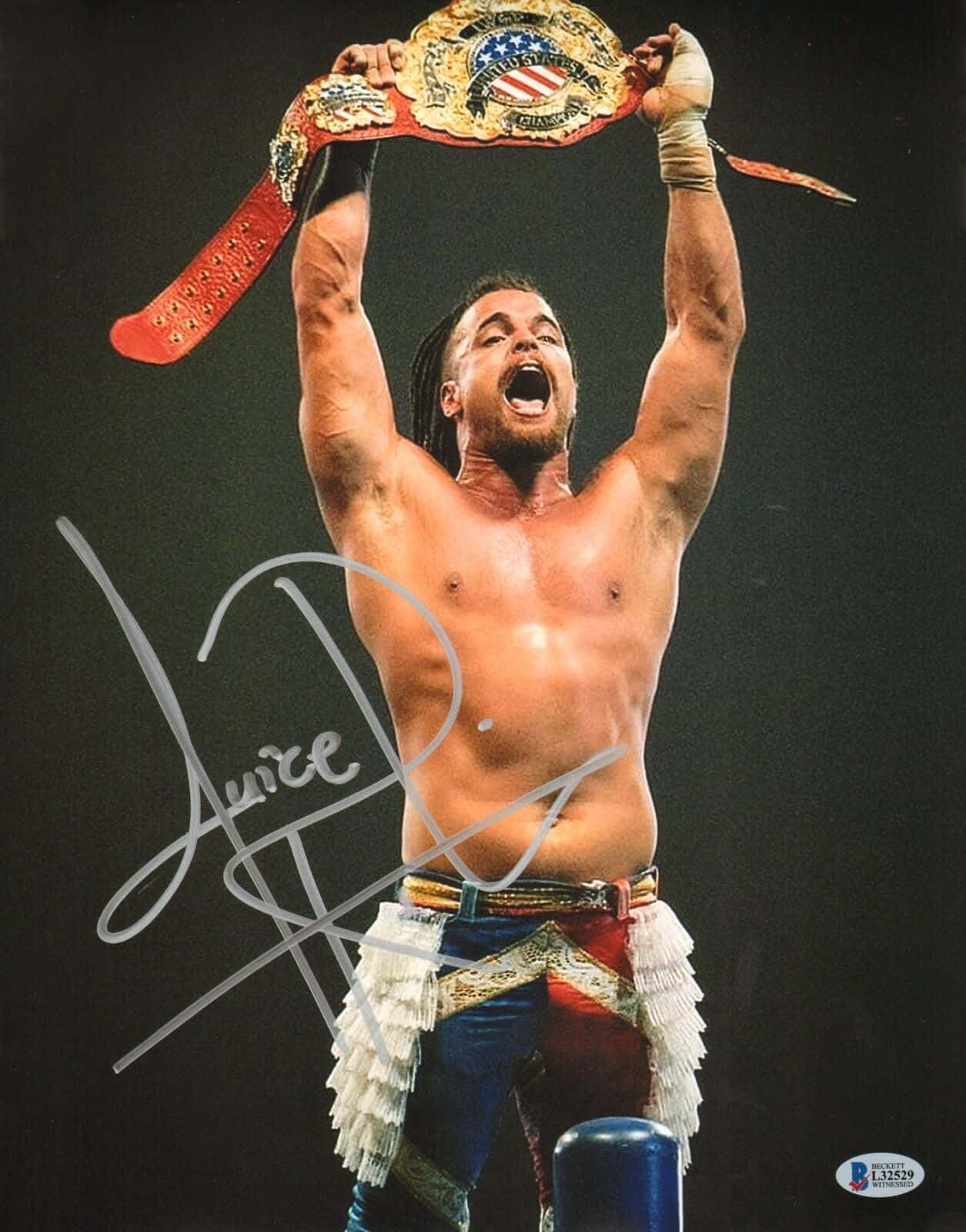 Juice Robinson White Ink Signature Background