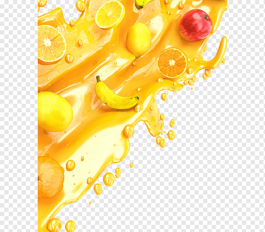 Juice With Different Fresh Fruits