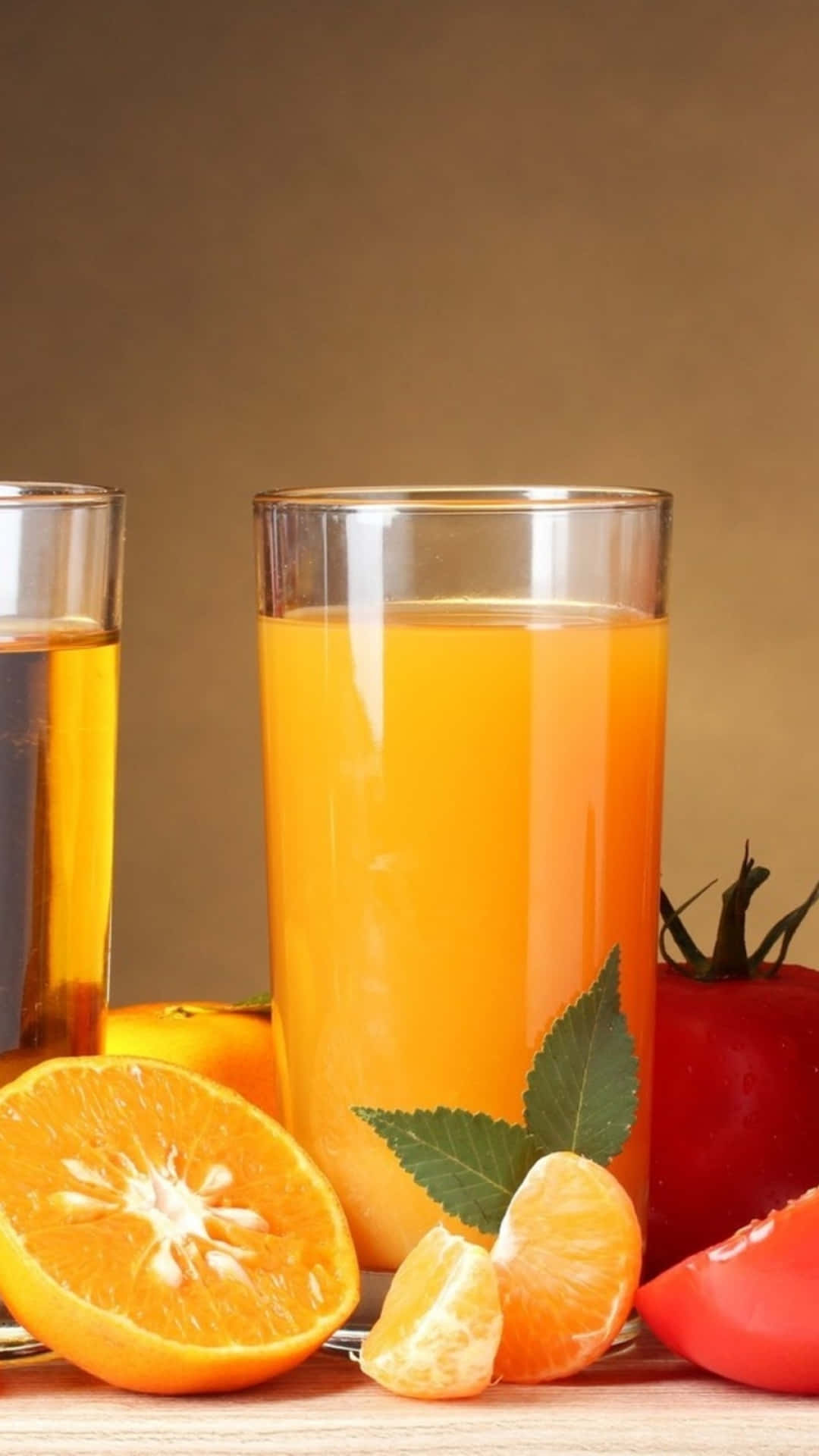 Juice With Orange Flavor Background