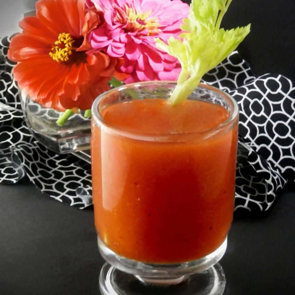 Juice With Tomato Flavor Background