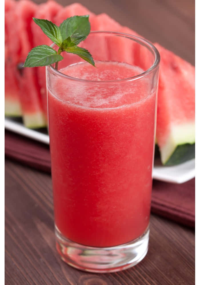 Juice With Watermelon Flavor Background