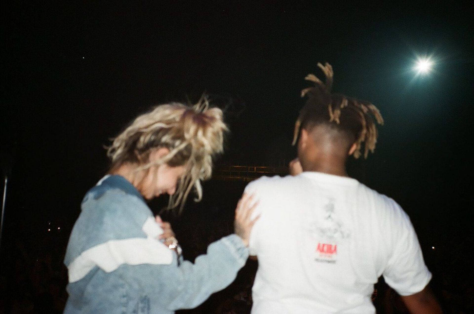 Juice Wrld And Ally Back View Background