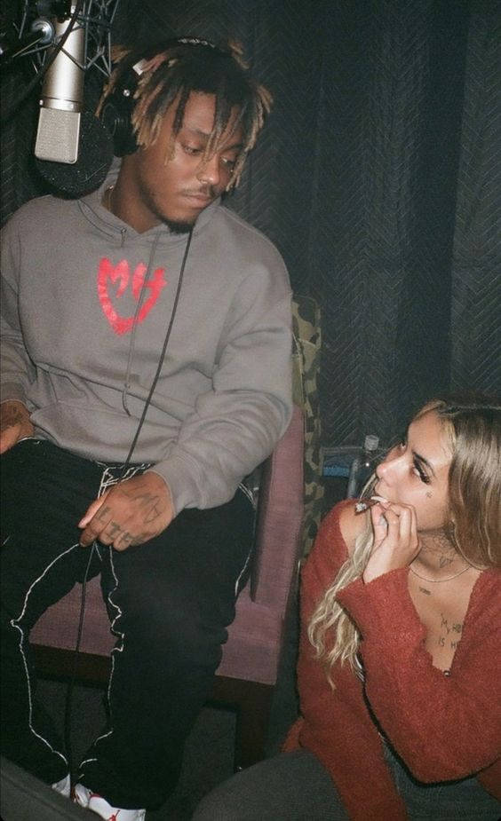 Juice Wrld And Ally While Recording Background