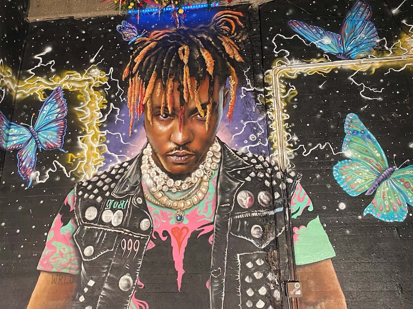 Juice Wrld Art Graffiti Background